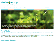 Tablet Screenshot of albatha.com